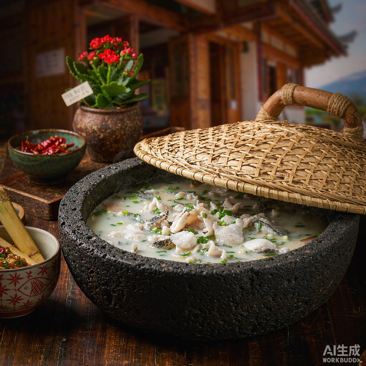 泸沽湖蒸汽石锅鱼